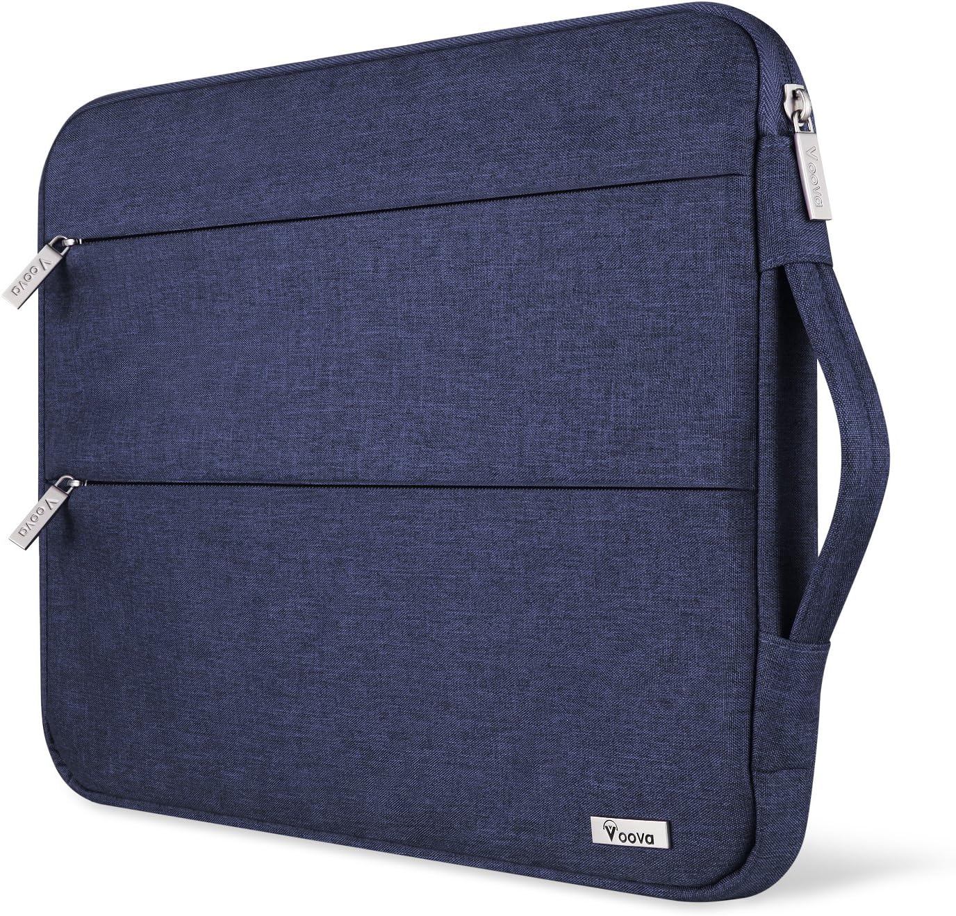 Voova Laptop Sleeve Case 13 13.3 Inch for MacBook Air 13 M1/M2/M3 2020-2024, MacBook Pro 13/14, Waterproof Slim Computer Bag Cover with Handle and Accessory Pocket, Blue