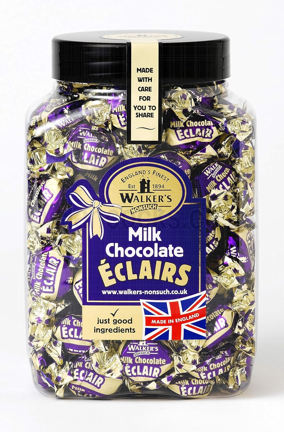 Walker's Nonsuch Milk Chocolate Eclairs Jar 1250gram