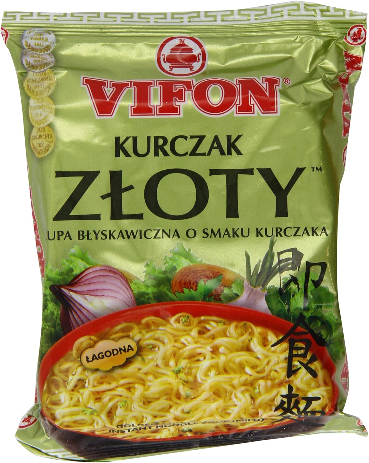 Vifon Golden Chicken Flavour Instant Noodle Soup Mild 70 g (Pack of 24)