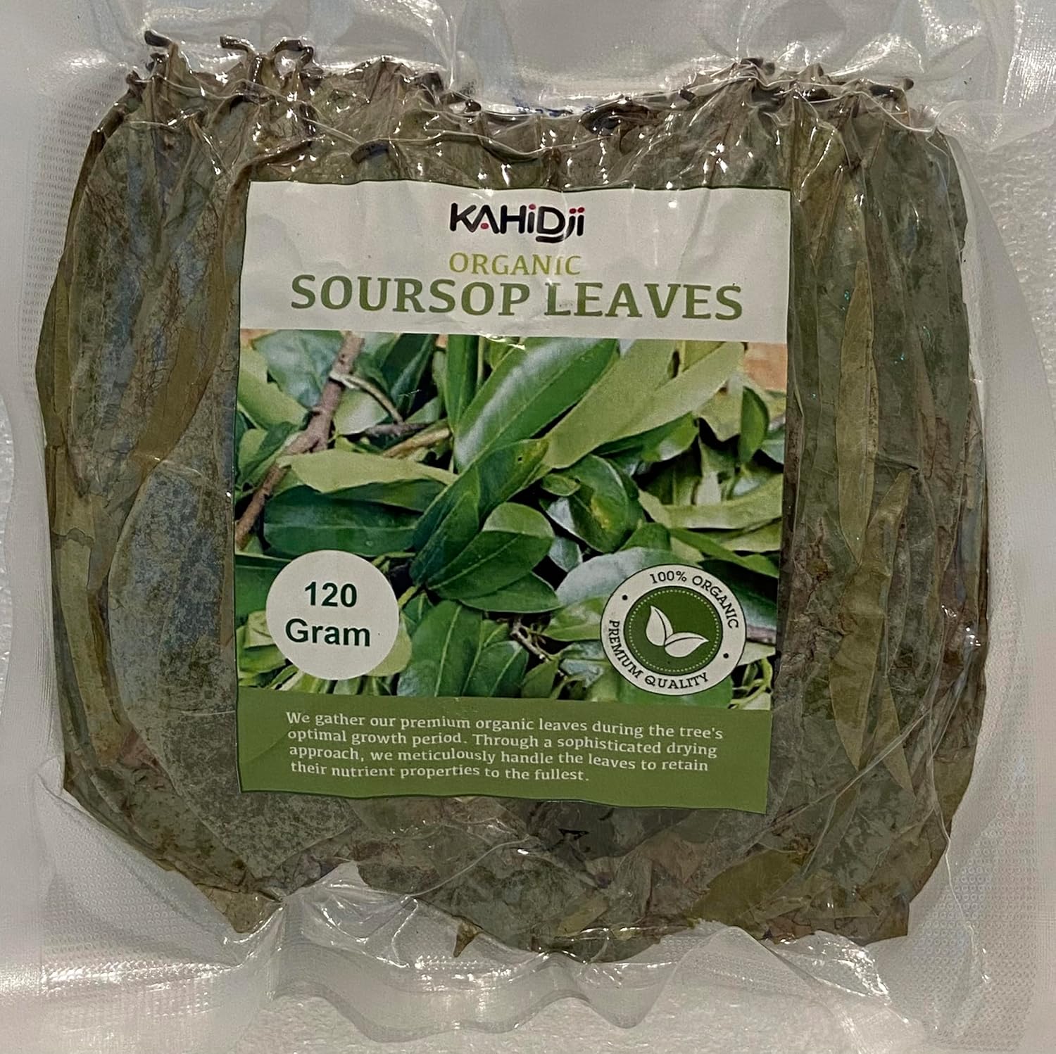 ORGANIC Dried Soursop Graviola Guanabana 100% Pure Leaves for Tea 120 gram (more than 320 leaves) Non-GMO - Caffeine-free - Improve Digestion, Antioxidant-rich, Support Healthy Skin & Sleep