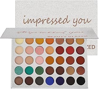 MYUANGO Highly Pigmented Eyeshadow Palette, Multi-Finish Matte Shimmers Eye Makeup Palette, Blendable Long Lasting Natural Colors, Vegan & Cruelty-Free