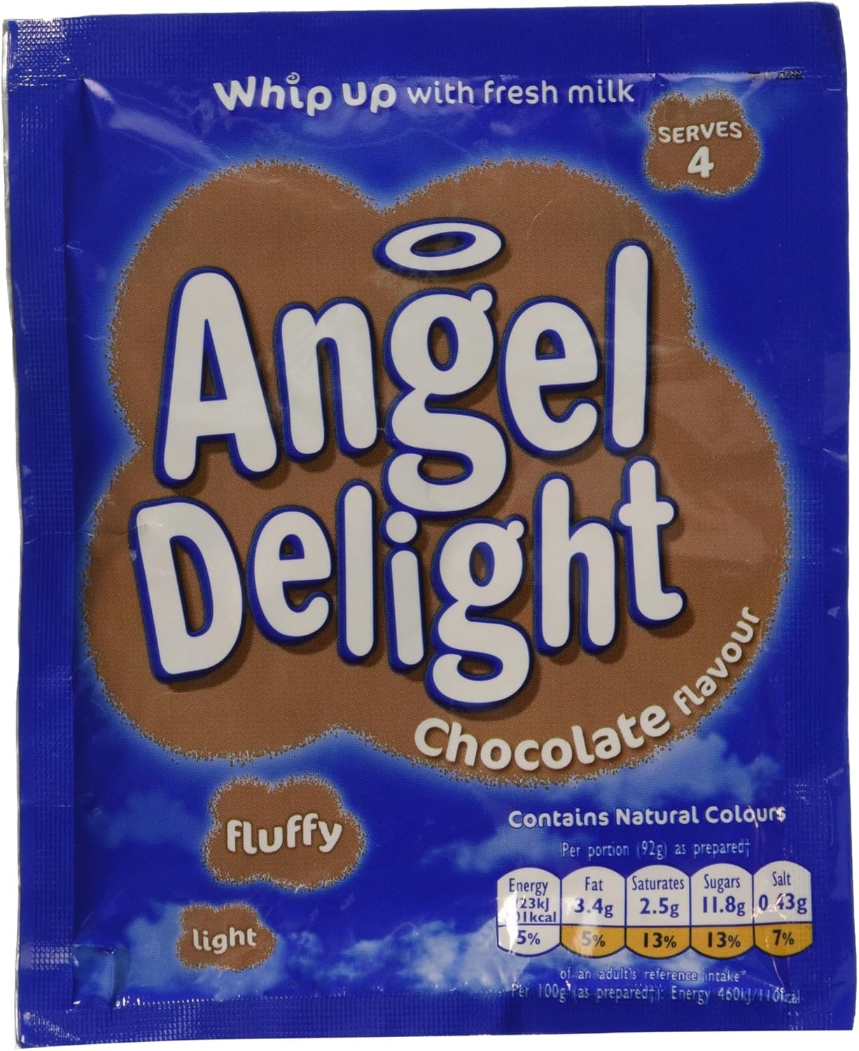 Angel Delight Smooth & Creamy Chocolate Flavour Instant Dessert Mix, 59g Sachet (Pack of 1)
