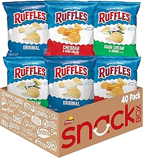 Ruffles Potato Chips Variety Pack, 40 Count
