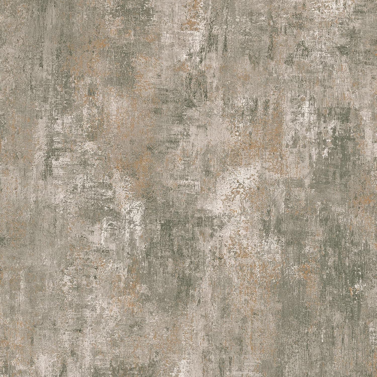 Muriva Cove Wallpaper - Modern Wallpaper for Living Room, Bedroom, Fireplace - Decorative Luxury Wall Paper with Distressed Pattern, Textured Finish & Metallic Detailing (Patina)