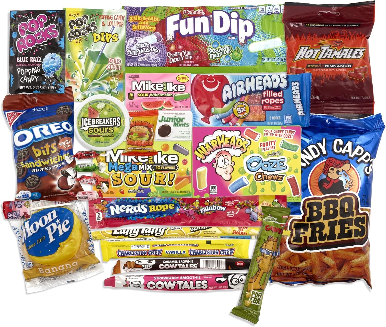 William Hunter American Sweets Gift Bag - Wide Selection Sweet Hamper, Great Value American Sweet Hamper for Children or Adults, Mystery Box of Iconic American Candy