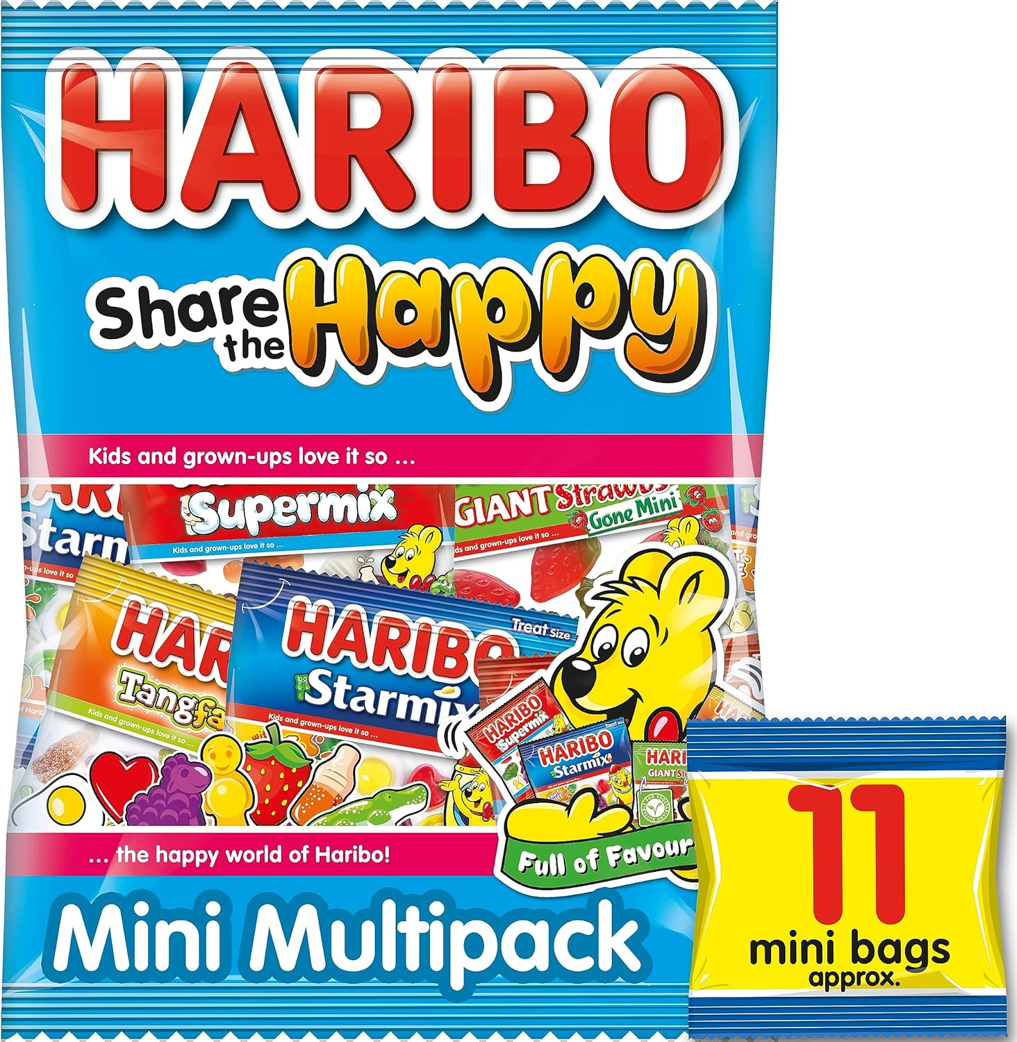 HARIBO Share The Happy Multipack Sweets Bag Black