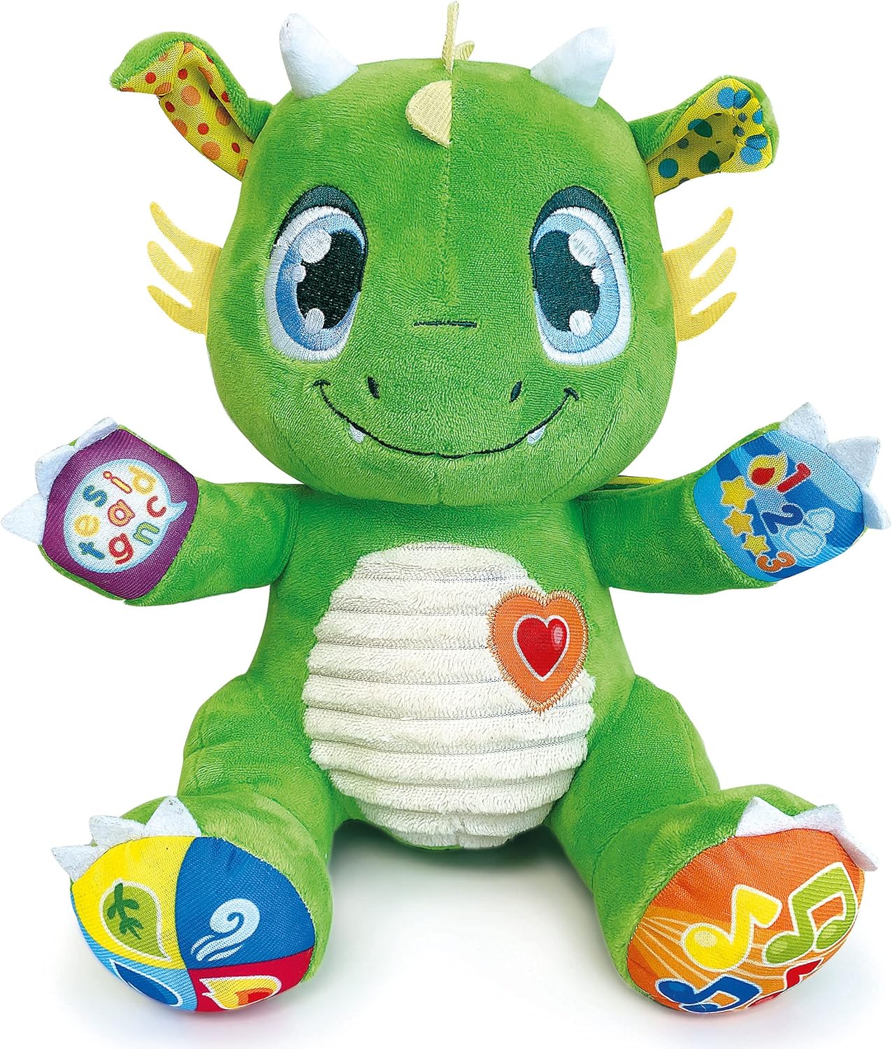 Clementoni - Baby Dragon - Interactive And Talking Plush, Sound Toy for Babies 6+ Months, 61899