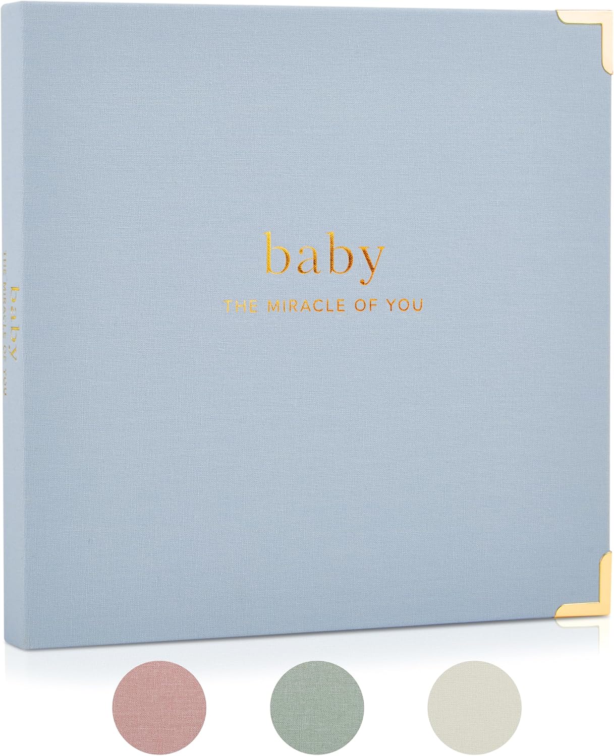 Keepsake Baby Memory Book for Boys and Girls – Timeless First 5 Year Baby Book – Neutral Journal Scrapbook or Photo Album - Record a Milestone for Every Event from Birth to Age 5
