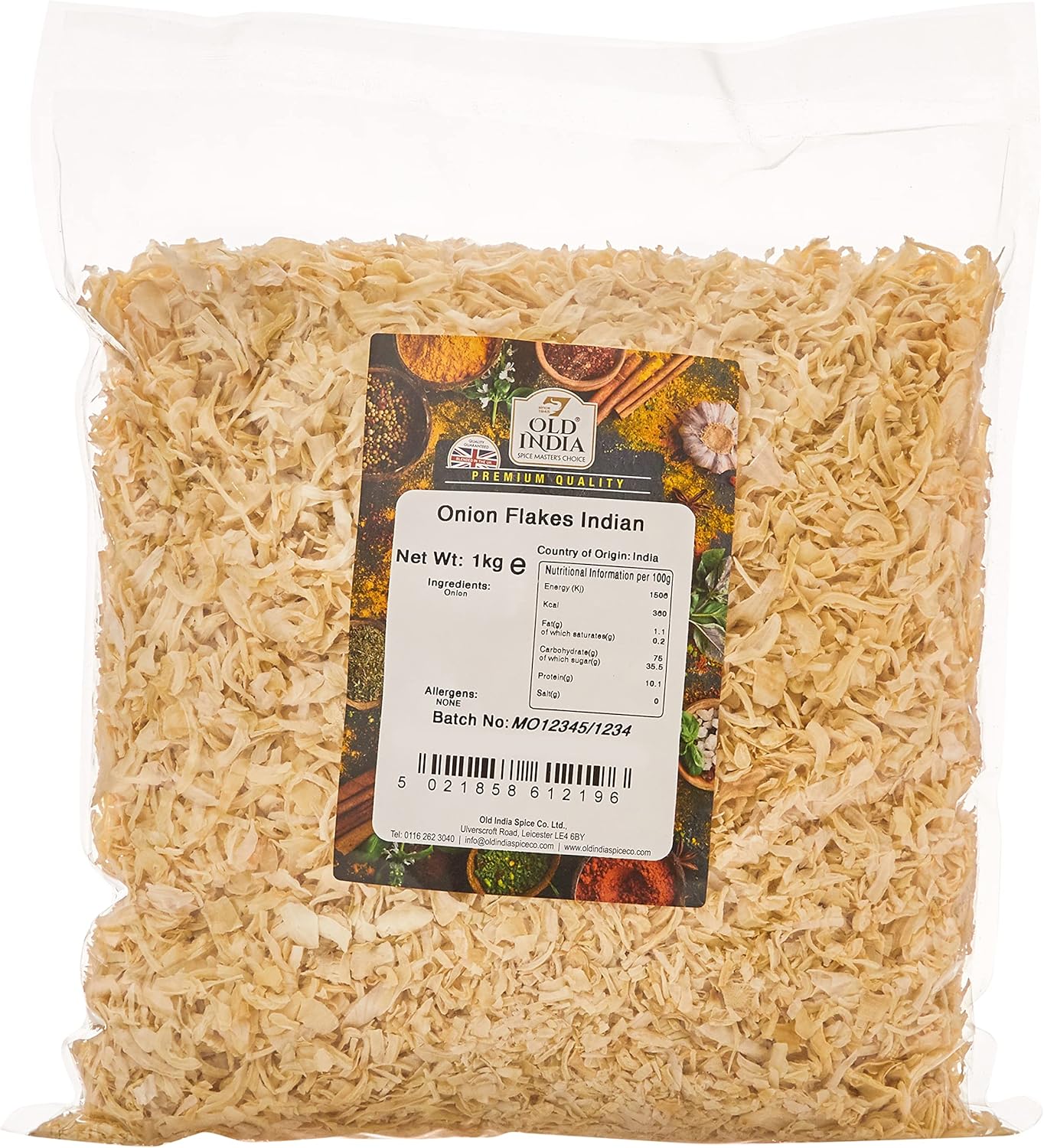 Old India Onion Flakes Indian 1kg
