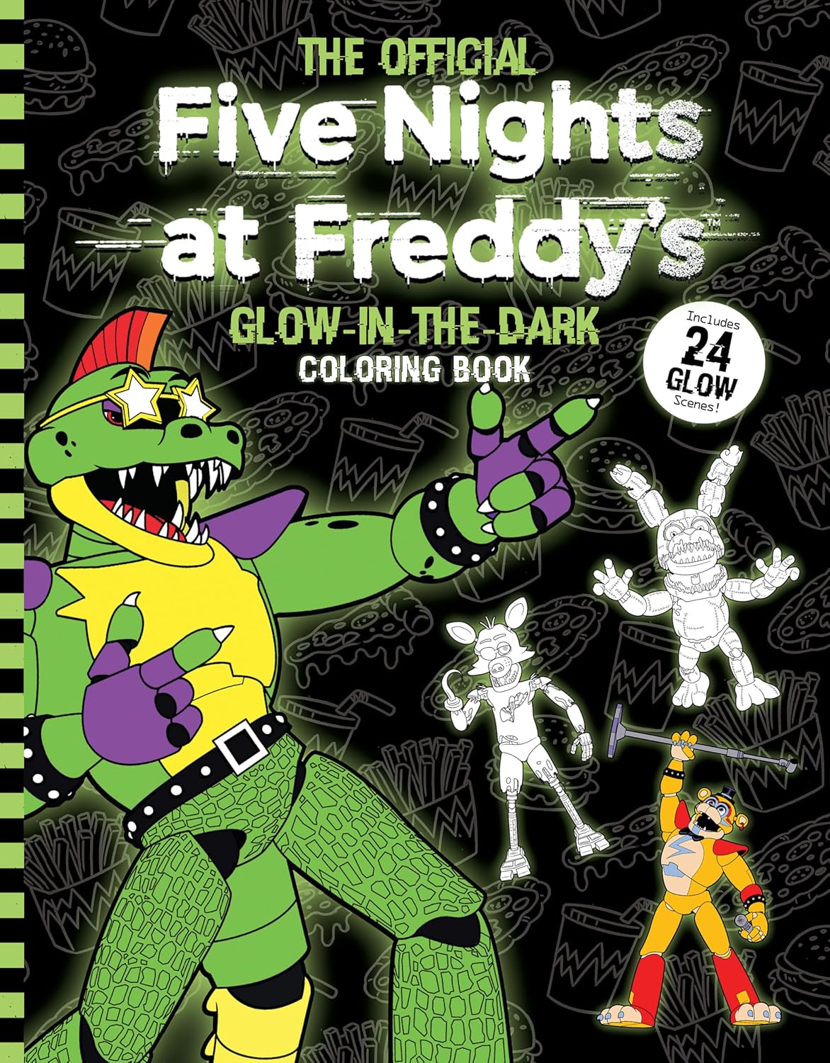 Five Nights at Freddy's Glow in the Dark Coloring Book