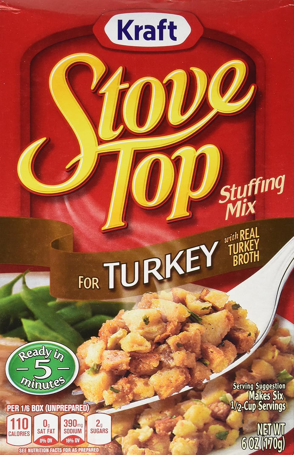 Kraft Stove Top Turkey Stuffing Mix (Pack Of 3) 6 Oz Boxes