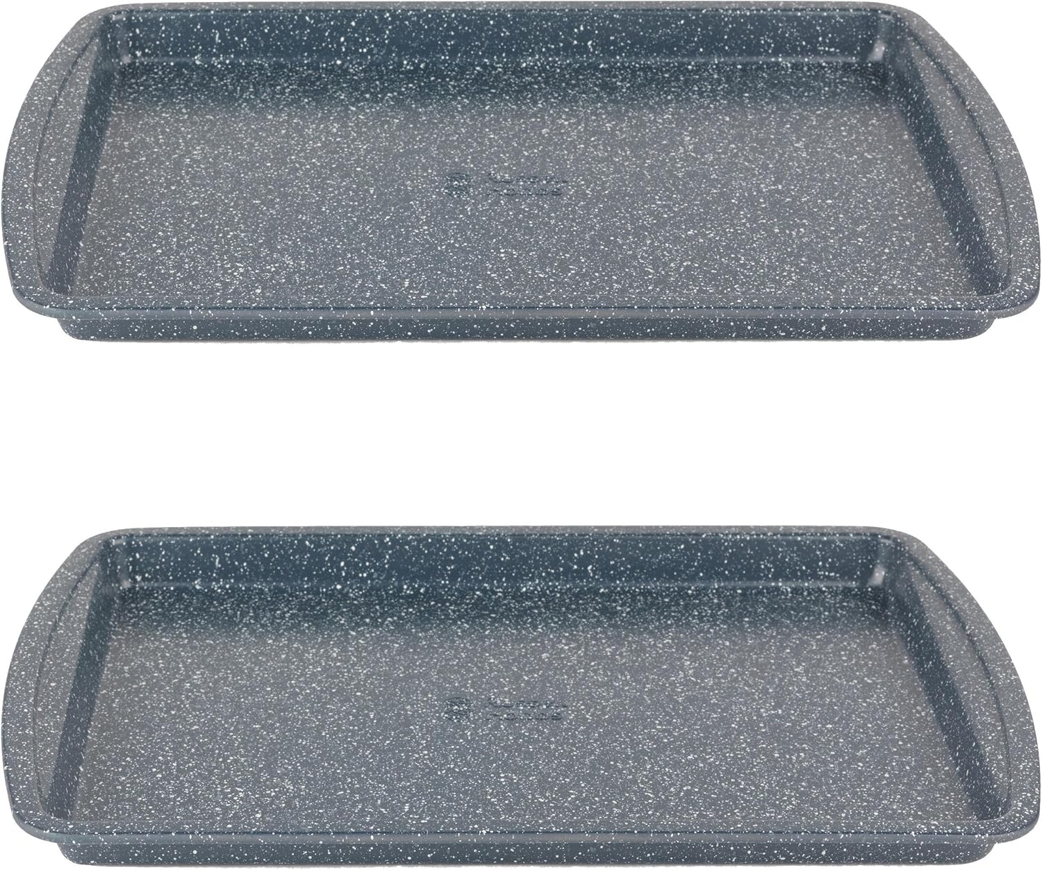 Russell Hobbs Nightfall Stone Baking Trays - Set of 2, 38cm Non-Stick Oven Tray, Lightweight, Oven Sheet for Biscuits, Cookies and Chips, Easy Clean, Durable Carbon Steel Bakeware, PFOA Free
