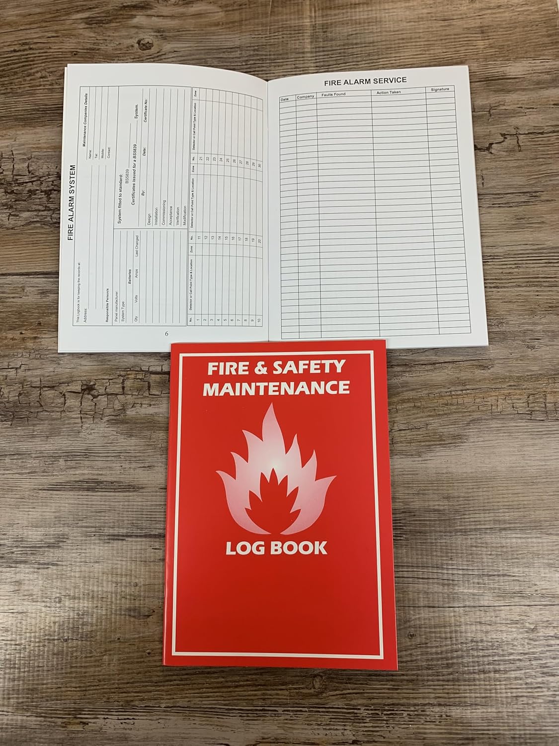 FIRE Log Book A4 Compliant Landlord Security Safety