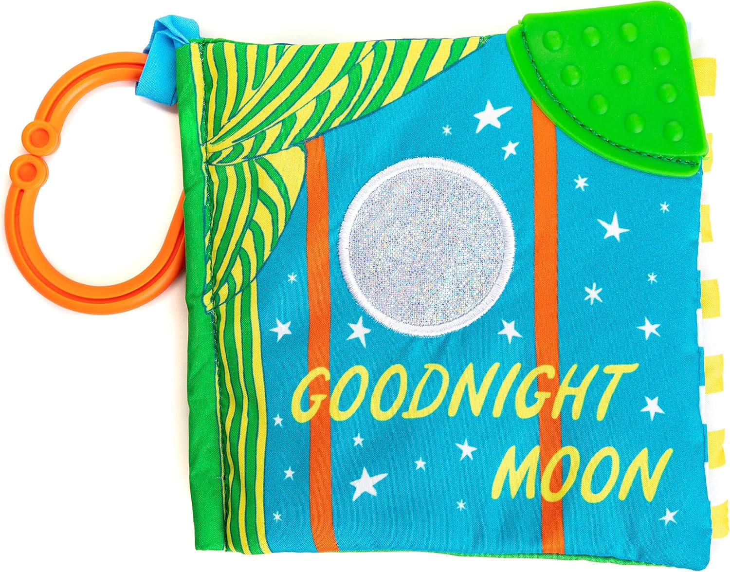 KIDS PREFERRED Goodnight Moon Soft Book with On The Go Clip, 5 Inches