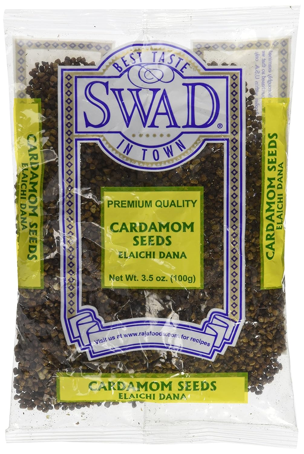 Swad Premium Quality Cardamom Seeds Decorticated (Elaichi Dana) / 100g., 3.5oz