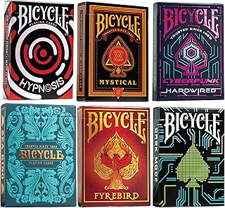 Bicycle Collector's Edition: 6-Deck Bundle Featuring Dark Mode, Fyrebird, Sea King, Hypnosis, Mystical and Bicycle Hardwired Playing Cards