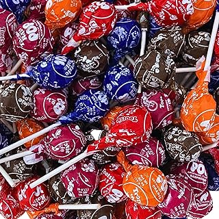Assorted Fruit Flavored Tootsie Pops 1.5-Lbs- Five Classic Flavors Bulk Pack Of America's Favorite Lollipops - Individually Wrapped (24-Oz)