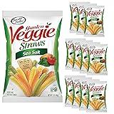 Sensible Portions Veggie Straws, Sea Salt Flavor, Gluten-Free Chips, 7 Ounce Bag, 12-Pack