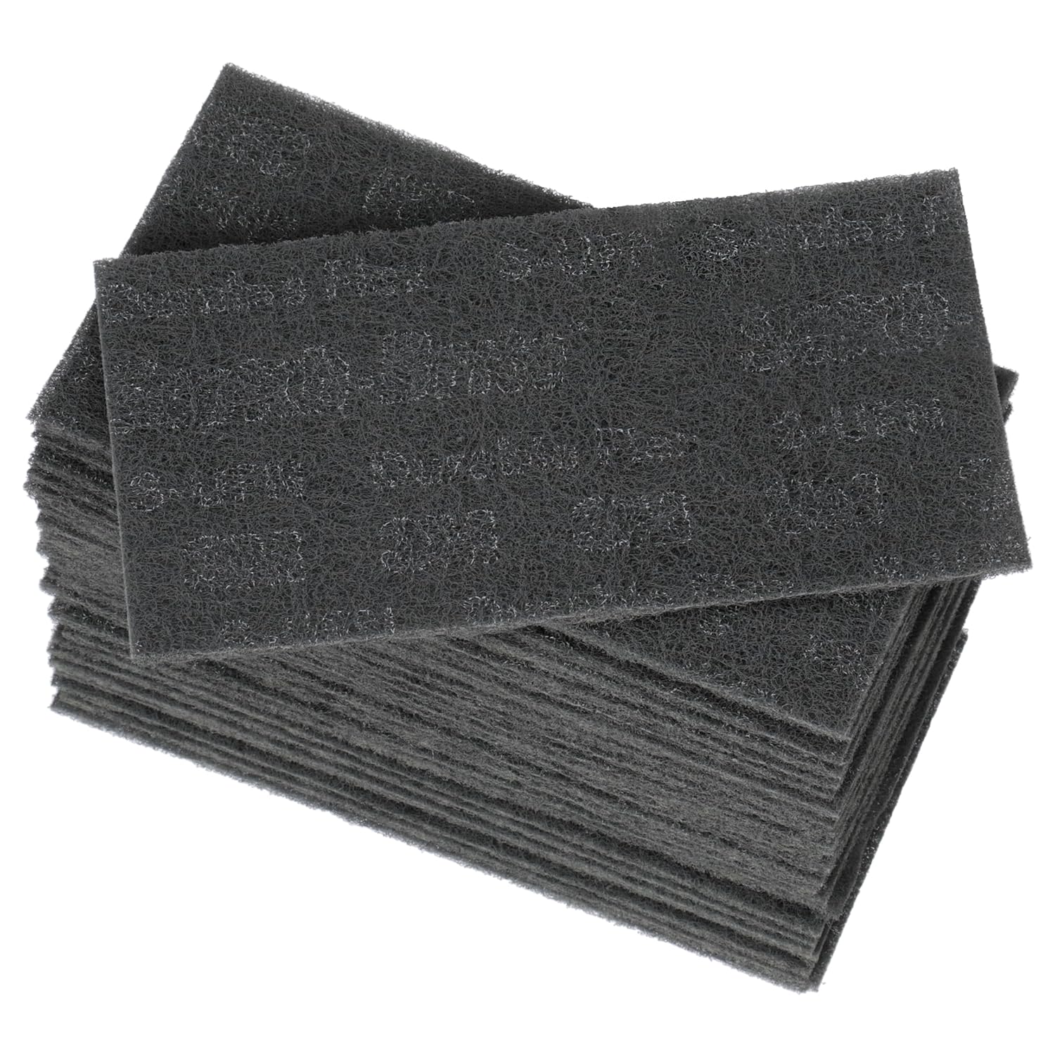 3M Scotch-Brite Durable Flex Hand Pad, Ultra Fine Grade, Pack of 25, 4.5 in x 9 in, Silicon Carbide, Scuffing, Cleaning, Surface Preparation, Contour Finishing, Gray