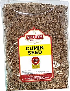 SHUDH CUMIN SEED 3.5 Oz Bag (100gm) | Jeera Whole Indian Spice ~ All Natural | Vegan | Gluten Friendly | NON-GMO | Indian Origin