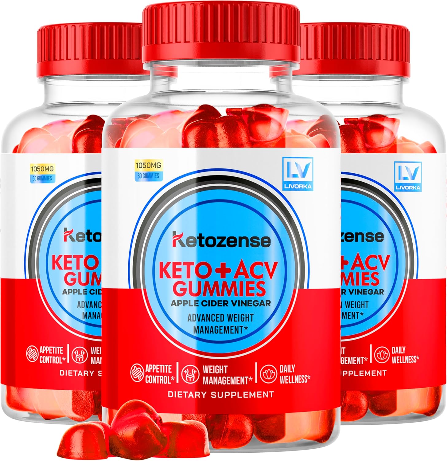 (3 Pack) Ketozense - KetozeneACV Gummies, Ketozense Gummies, KetozenseGummies, Ketozense ACV, Ketozense ACV 180 Gummies for 3 Months