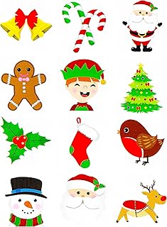 48 x Christmas Children's Temporary Tattoos (4 packs of 12) by Henbrandt