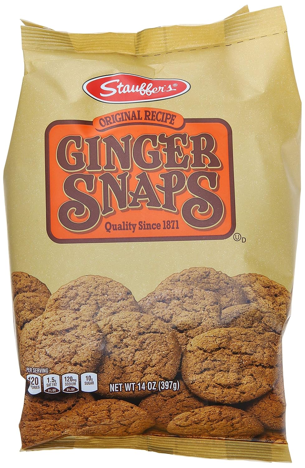 Stauffer Cookie Ginger Snap, Original, 14 oz - PACK OF 3
