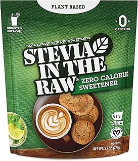 Stevia In The Raw Bakers Bag, Plant Based Zero Calorie Sweetener, No Added Flavors or erythritol, Sugar-free Sugar Substitute for Baking, Suitable For Diabetics, Vegan, Gluten-Free, 9.7Oz Bag (Pack of 1)