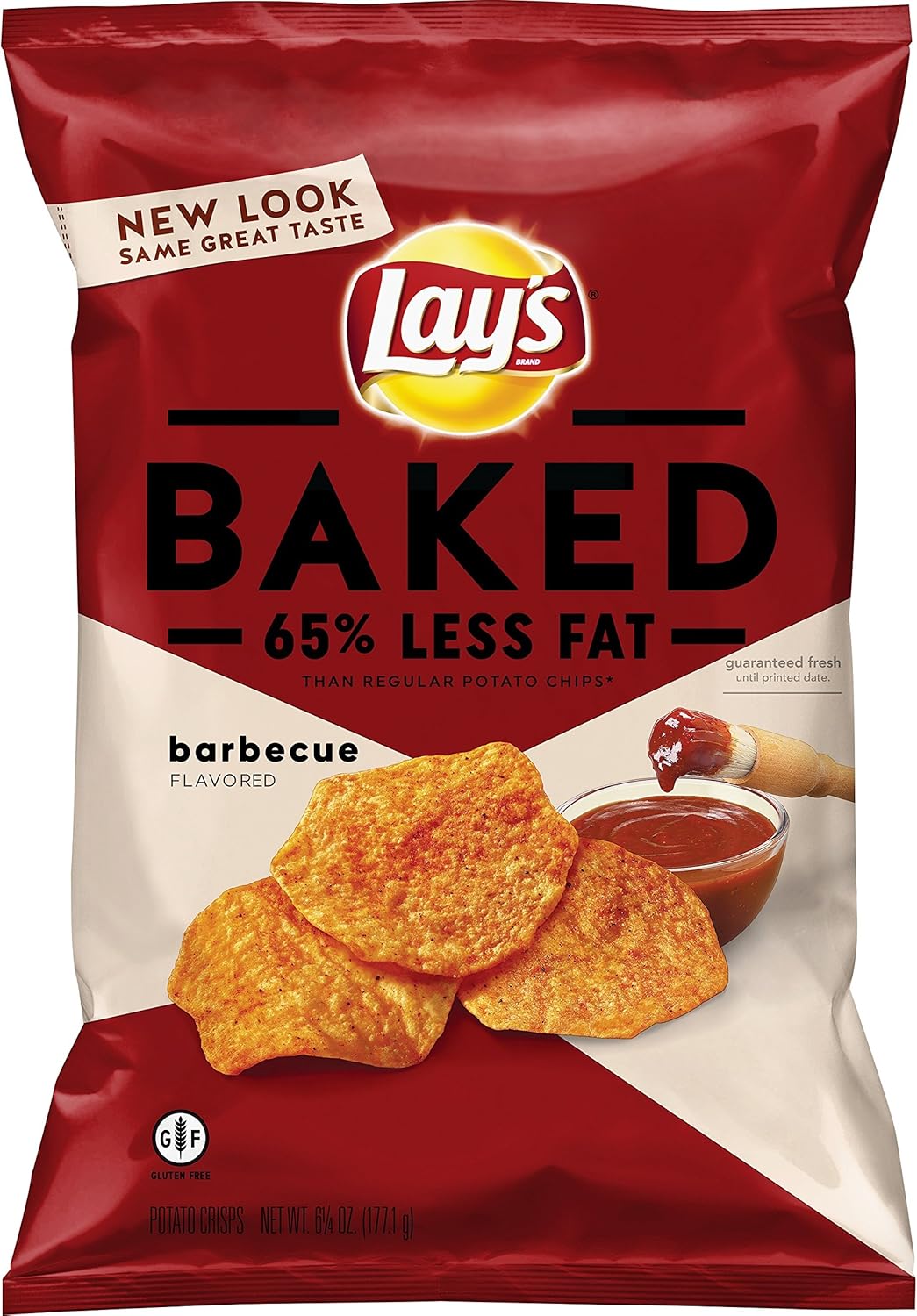 Frito Lay Lays, Baked Potato Crisps, Barbecue 6.25 oz