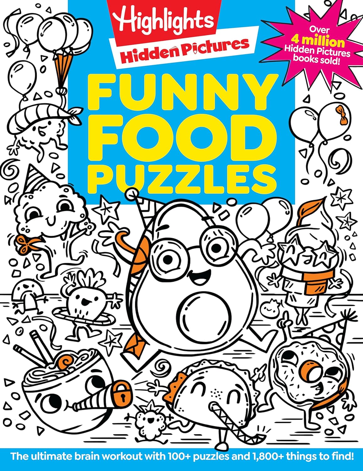 Funny Food Puzzles (Highlights Hidden Pictures)
