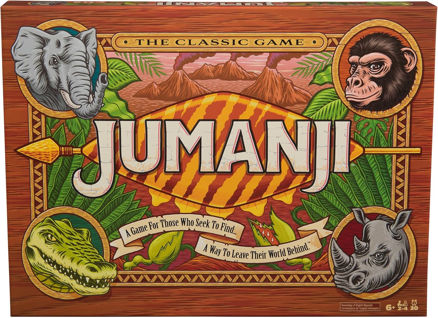 Jumanji The Game, The Classic Adventure Board Game for Kids and Families Aged 8 and Up