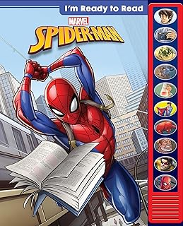 Marvel - I'm Ready to Read with Spider-Man - Interactive Read-Along Sound Book - Great for Early Readers - PI Kids