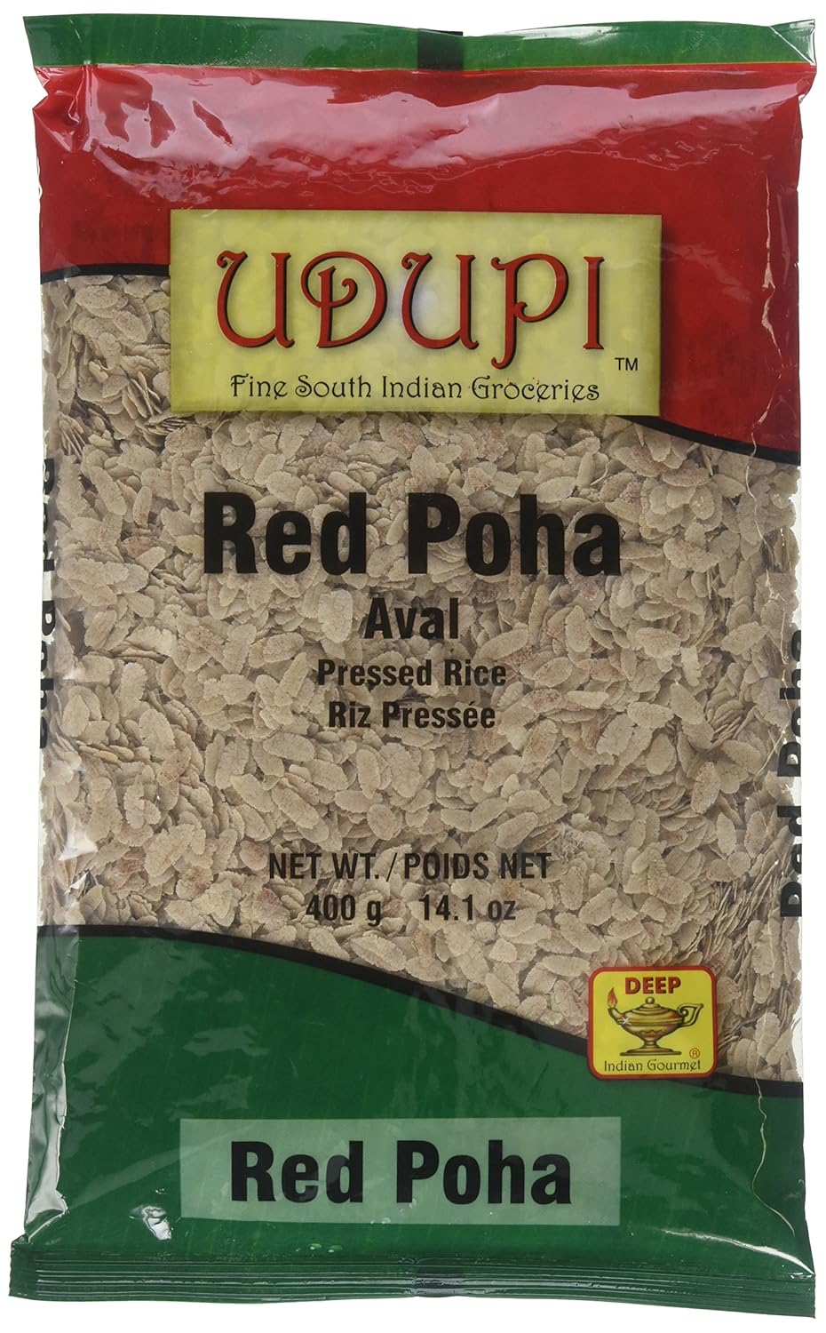 Red Poha (Flattened Red Rice) "Aval" 400 Gram