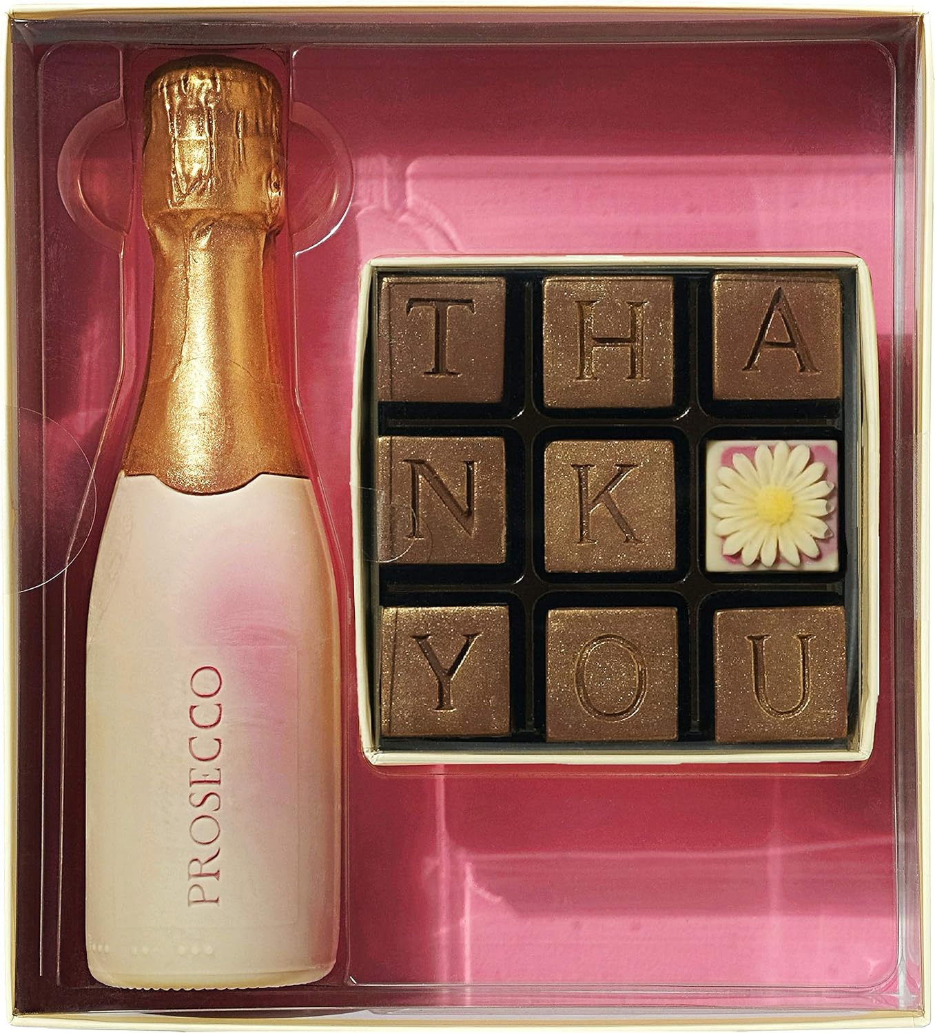 Choc On Choc Chocolate Celebration Bottle with 9 piece Gift Box 370g