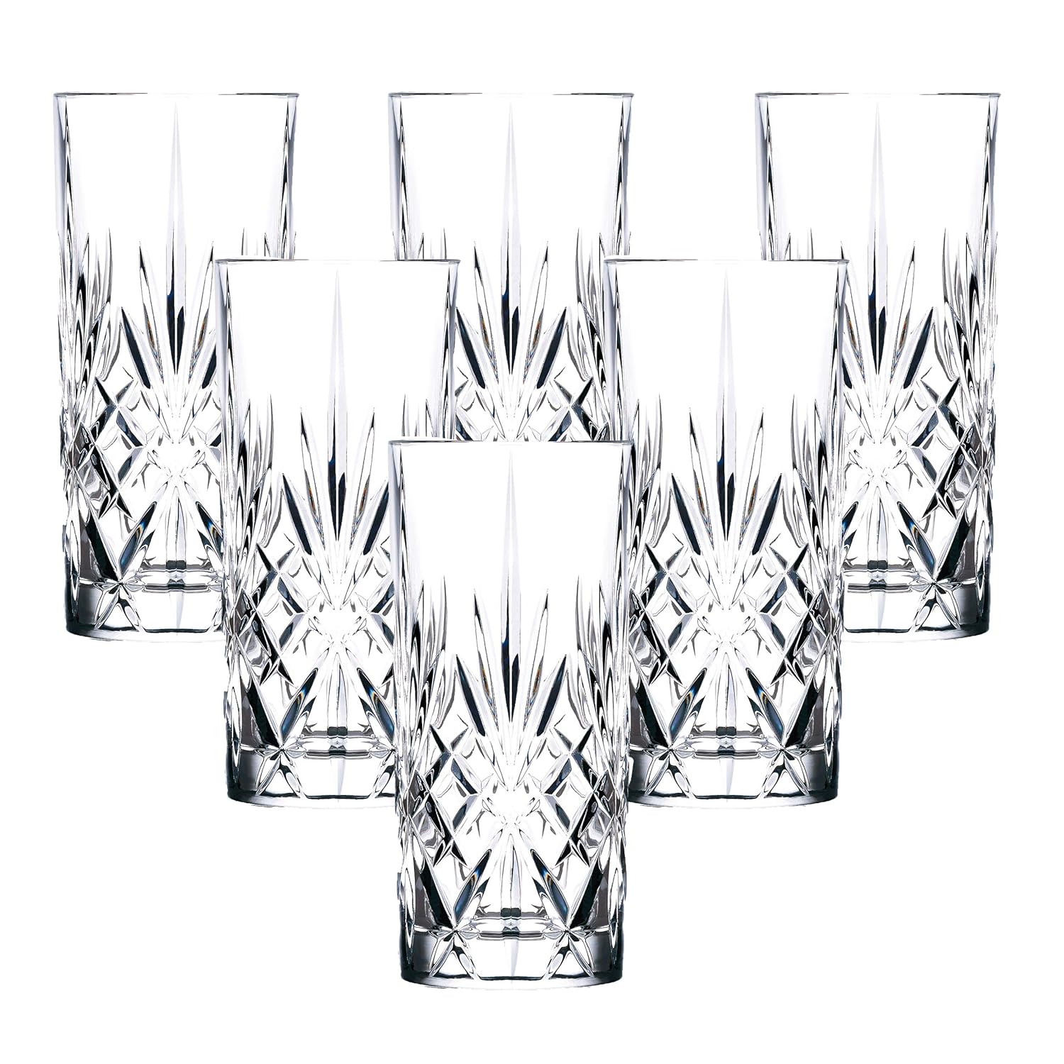 Lorren Home Trends Melodia Crystal HighBall set of 6