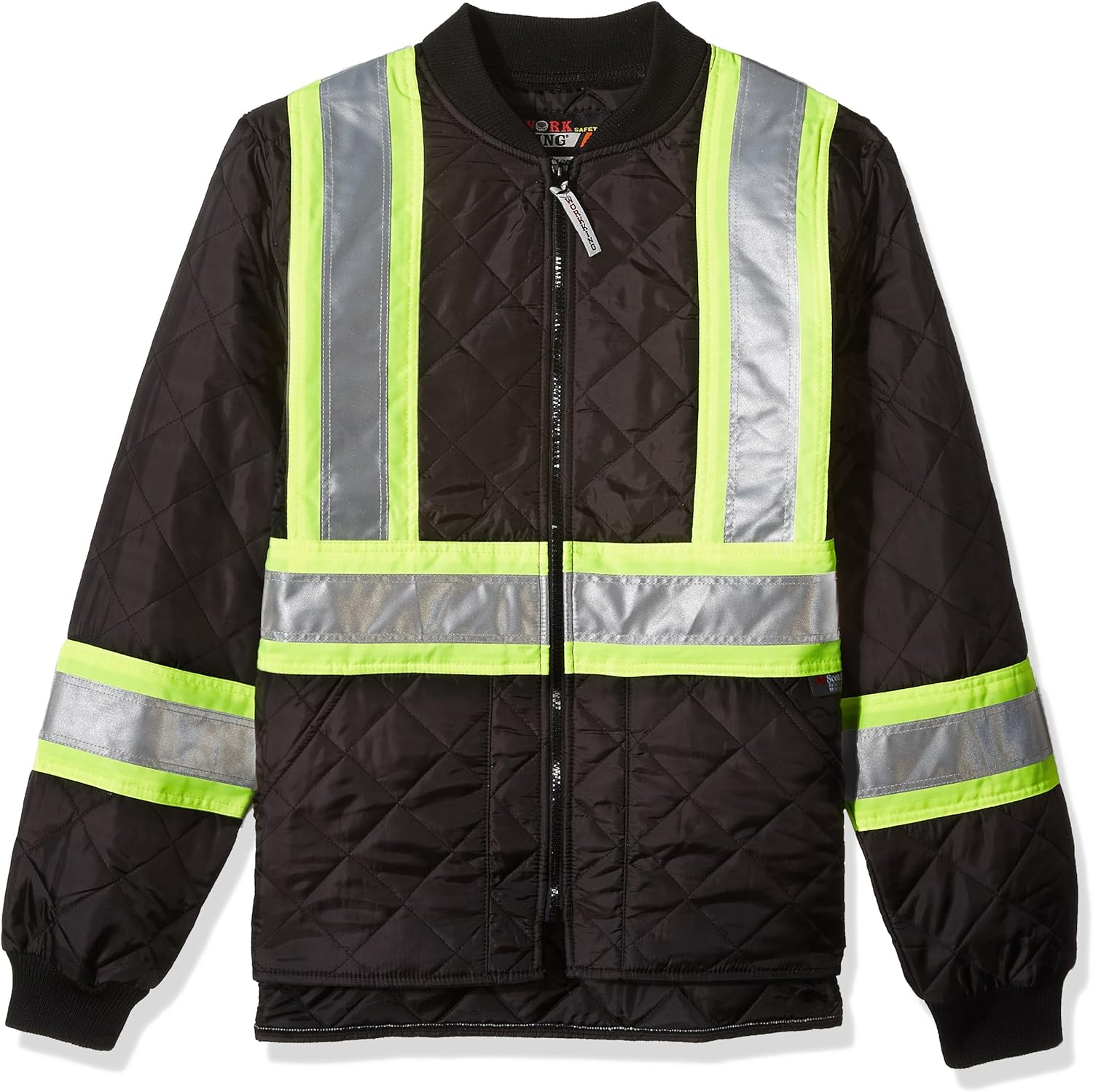 Work King Men's Hi Vis Quilted Safety Jacket