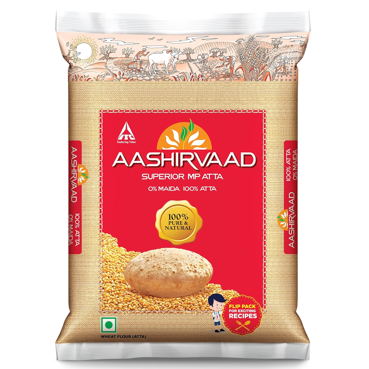 Aashirvaad Superior MP Atta, 1kg Pack