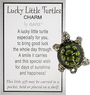 Ganz Lucky Little Turtle Charm with Story Card New Pocket Token