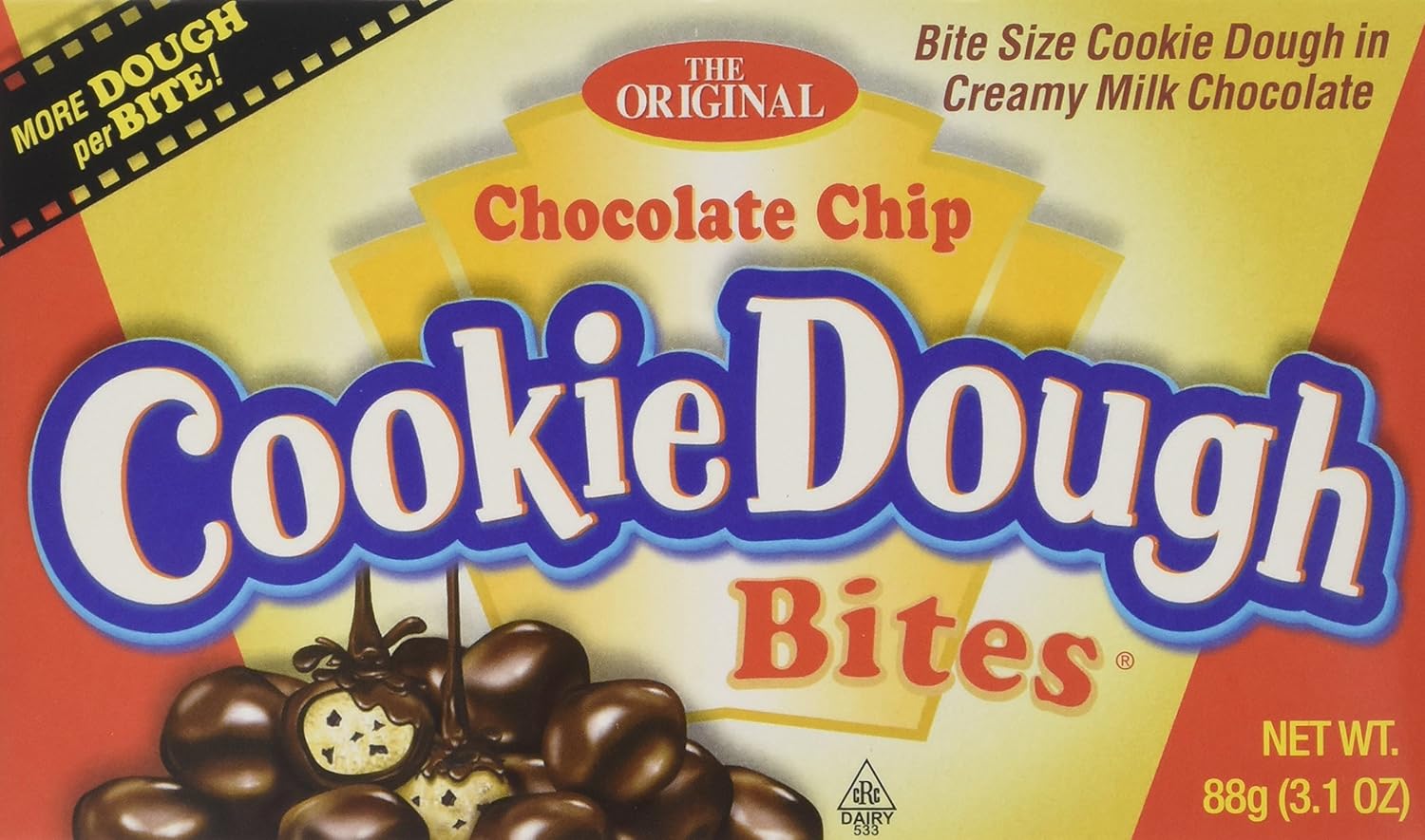 Cookie Dough Bites Choc Chip 88 g (Pack of 4)