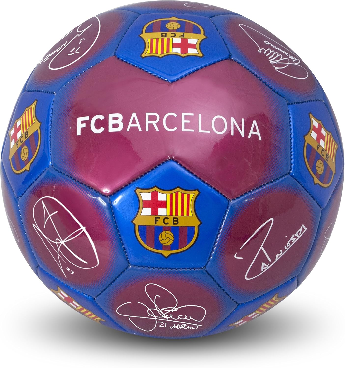FC Barcelona Official Signature Mini Crest Football (Size 1) (One Size) (Scarlet/Blue)