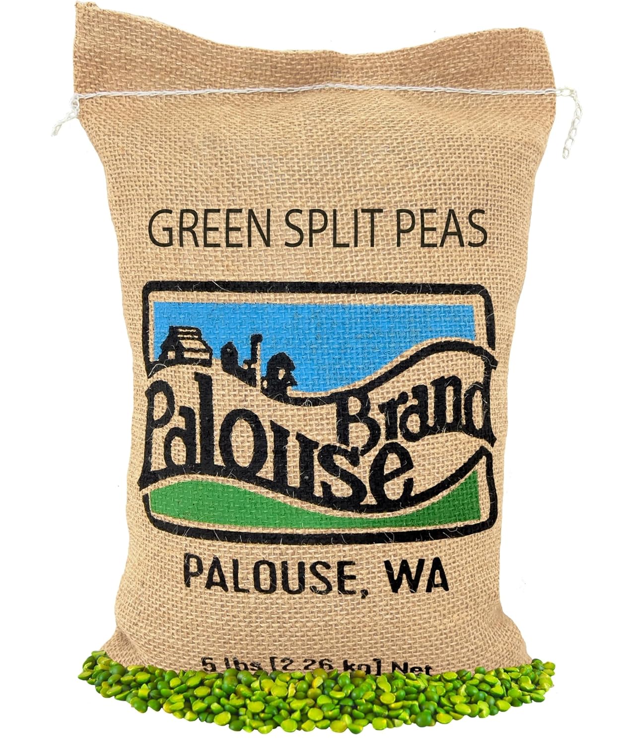 Certified Glyphosate Residue Free Green Split Peas | Mader Family Grown | 5 LB | Palouse Brand | Non-GMO | Kosher