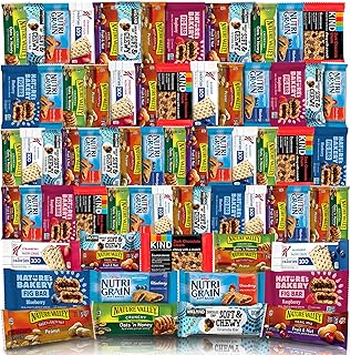 Healthy Snacks, Healthy Mixed Snack Box & Snacks Gift Variety Pack – Arrangement for Grab and go, work, office or Home – Granola Bars, Care Package (66 Count)
