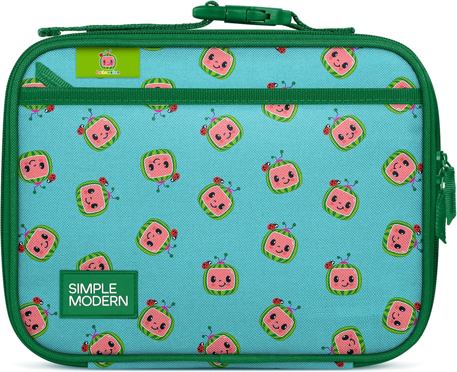 Simple Modern CoComelon Kids Lunch Box for School | Reusable Insulated Lunch Bag for Toddler, Girl, and Boy | Meal Container with Exterior & Interior Pocket | Hadley Collection | CoComelon Watermelons