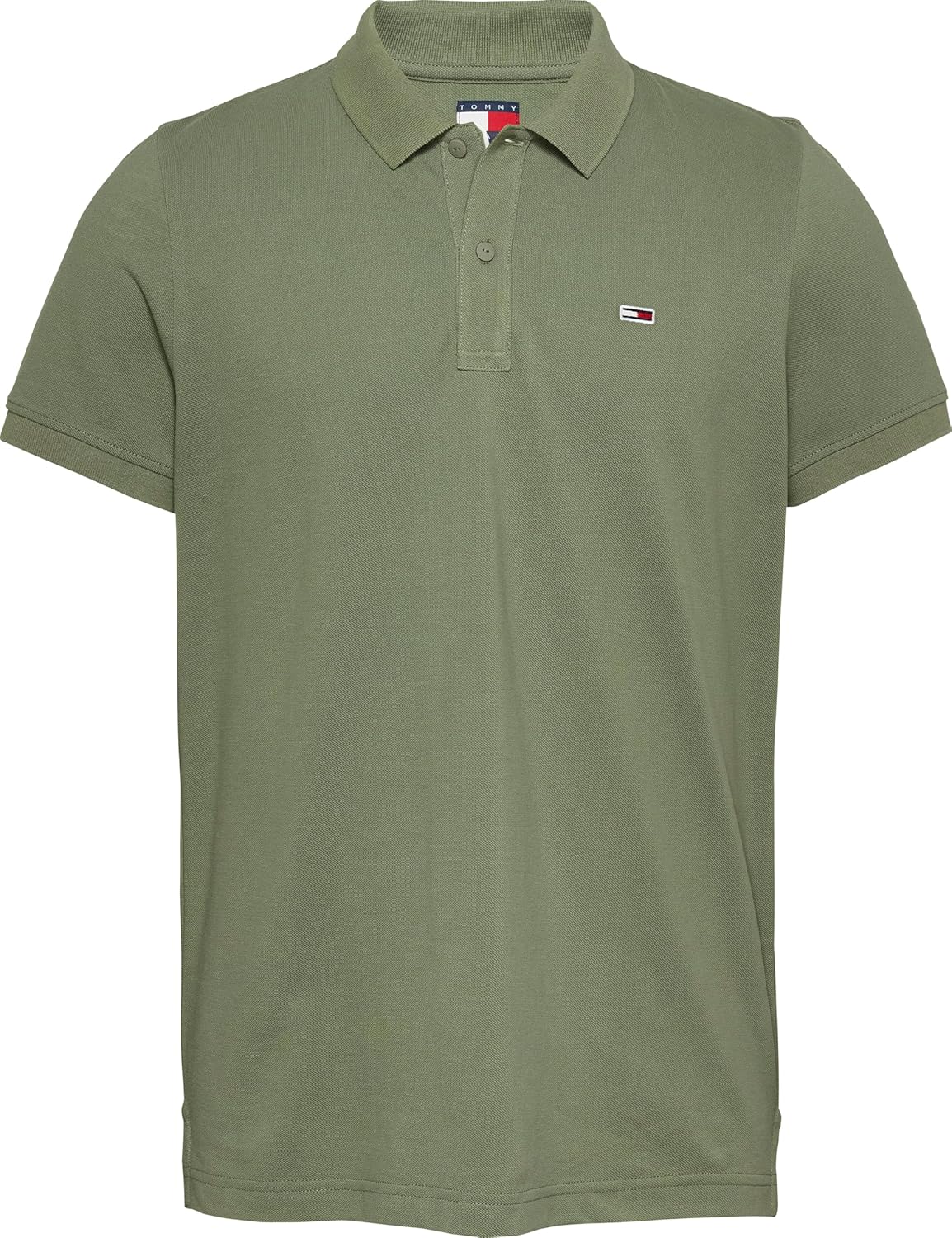 Tommy Jeans Men’s Short Sleeve Placket Slim Fit Polo Shirt