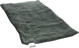 Sunbeam XL Heating Pad for Back, Neck, and Shoulder Pain Relief, Auto Shut Off, 6 Heat Settings, Extra Large 12 x 24, Green, Ideal for Muscle Aches and Arthritis Pain
