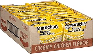 Maruchan Ramen Creamy Chicken, Instant Ramen Noodles, Ready to Eat Meals, 3 Oz, 24 Count