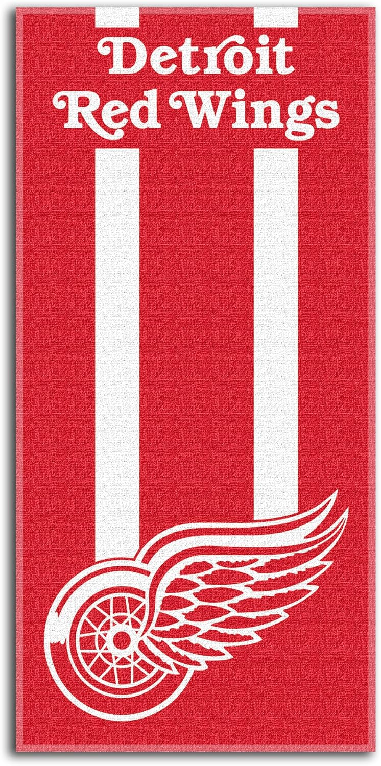 Northwest NHL Detroit Red Wings Beach Towel, 30" x 60", Zone Read