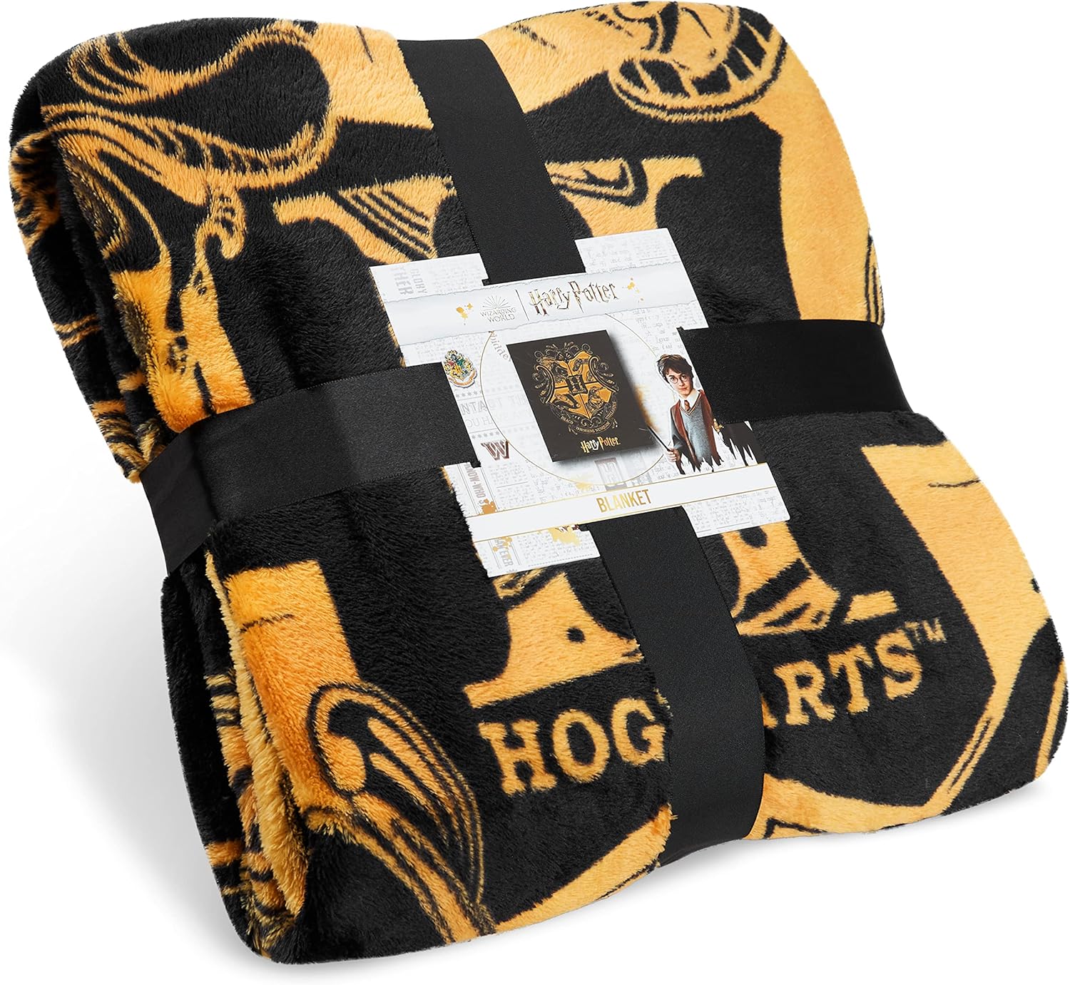 Harry Potter Gifts Fleece Bed Blanket Super Soft Cozy Bed Throw Hogwarts Bedroom Decor Plush Comforter 59" x 51" for Bedroom Travel Sleepovers