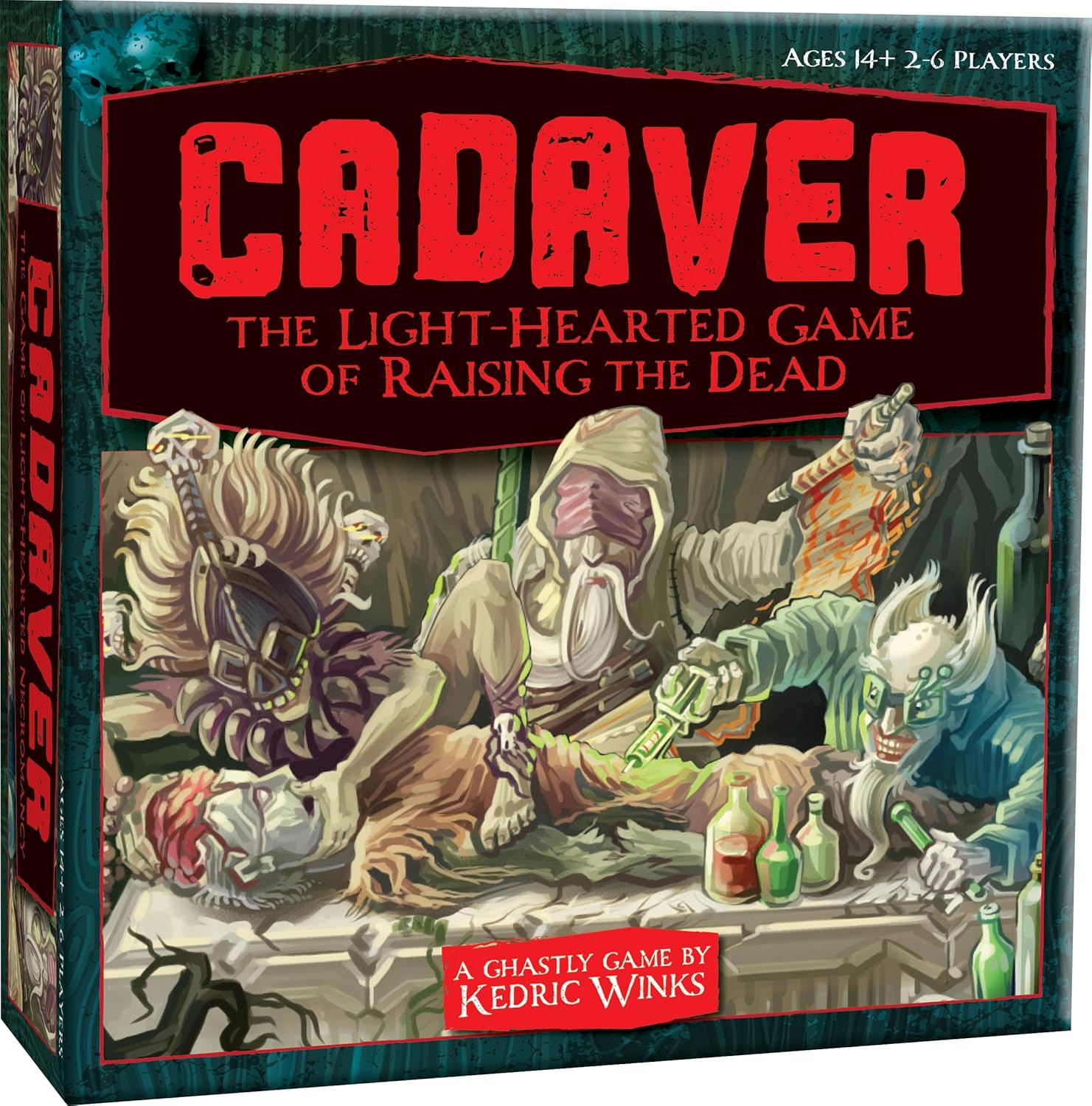 Cheatwell Games Cadaver | The Light-Hearted Game Of Raising The Dead | The Perfect Game For Dark Spooky Nights, Black, White and Purple