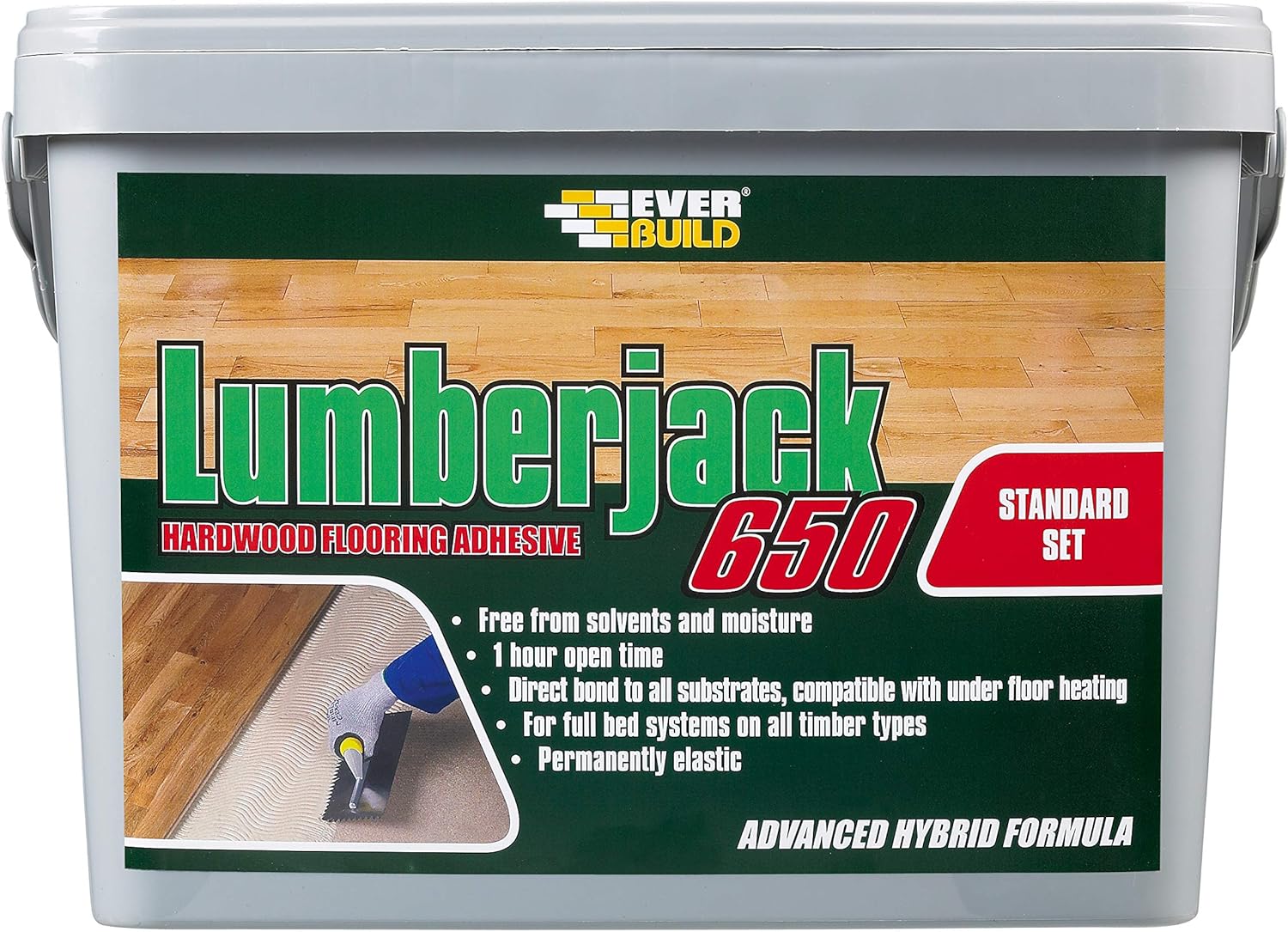 Everbuild Lumberjack 650 Hardwood Flooring Adhesive – Buff – 14kg